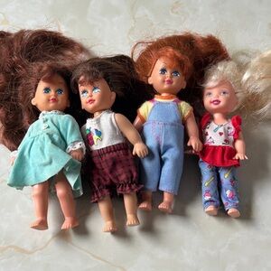 Vintage 1990’s Kid Kore dolls 4 in total comes with original clothes!